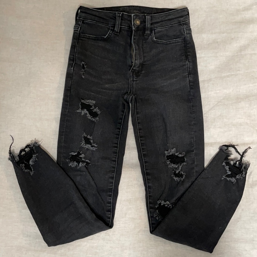 American Eagle, 00 Regular, High Rise Crop Jegging